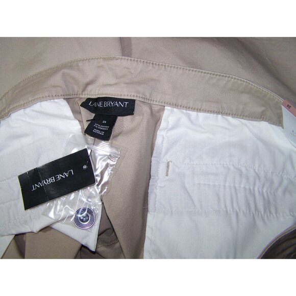 Lane Bryant Shorts Plus Size 24 Tan Khaki NWT - Picture 7 of 8